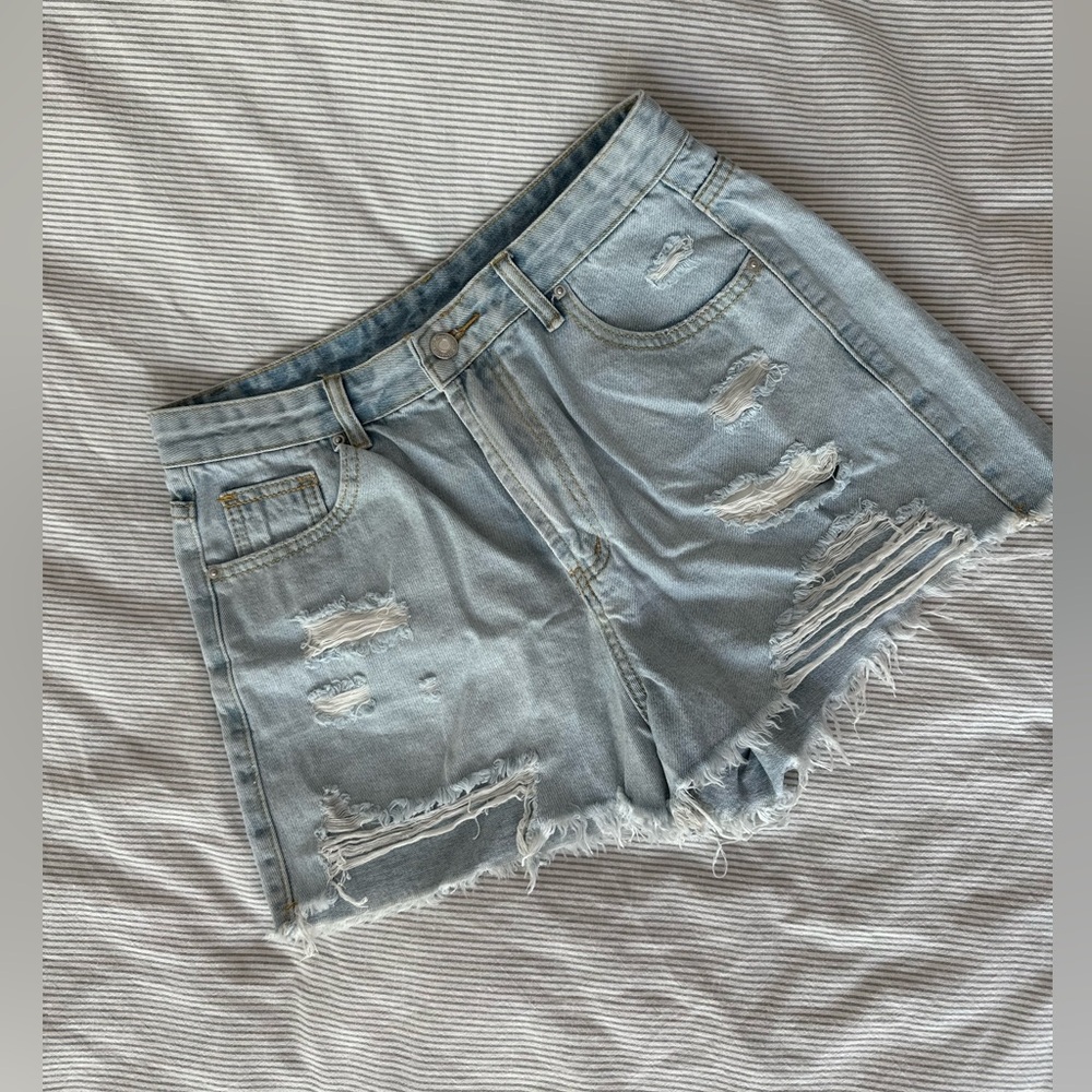 Distressed Denim Women Shorts